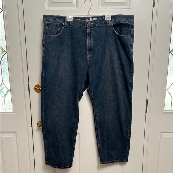 Nautica Men’s Relaxed Fit Blue Jeans.  52 x 32 - Picture 1 of 8